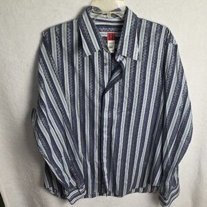 Classic Navy Striped Men's Shirt